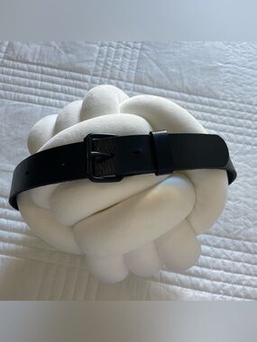 Main Street Forge Men's Black Leather Belt 36.
